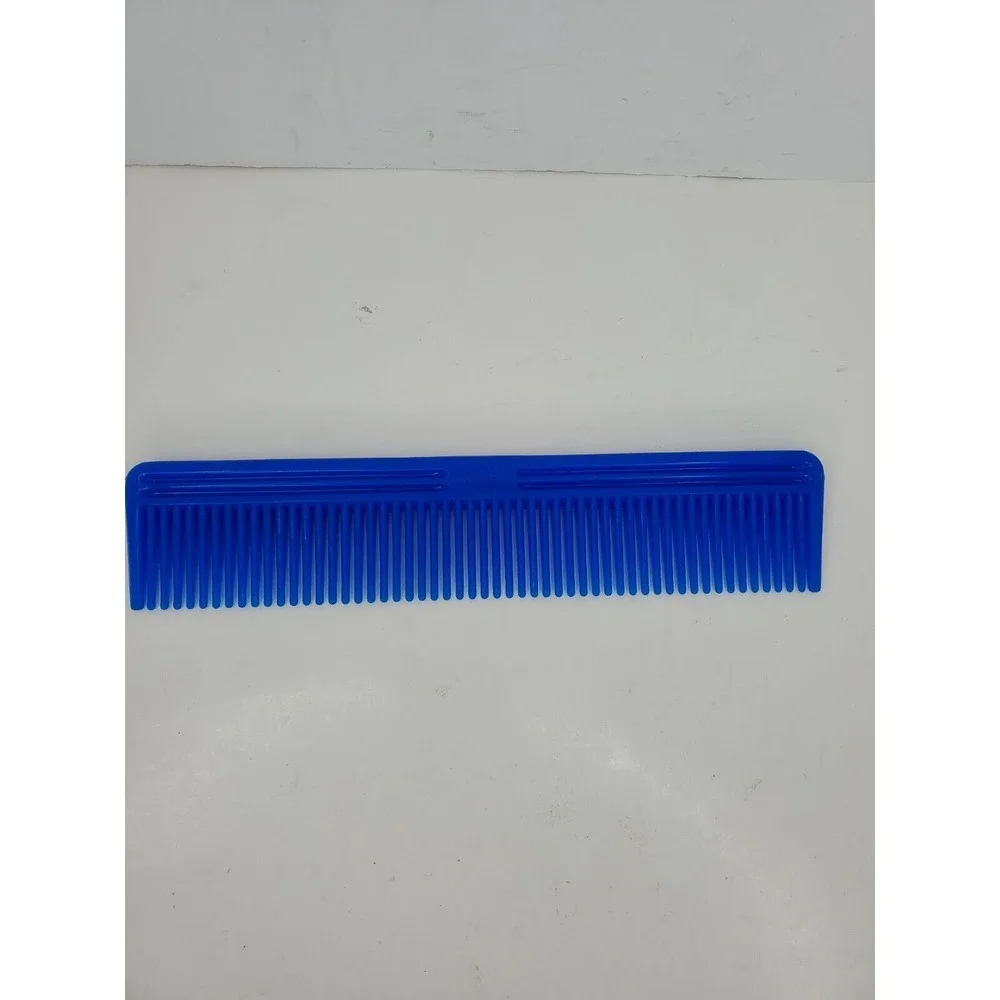 Vintage Stone & Stone 9 inch‎ Blue Hard Plastic Comb